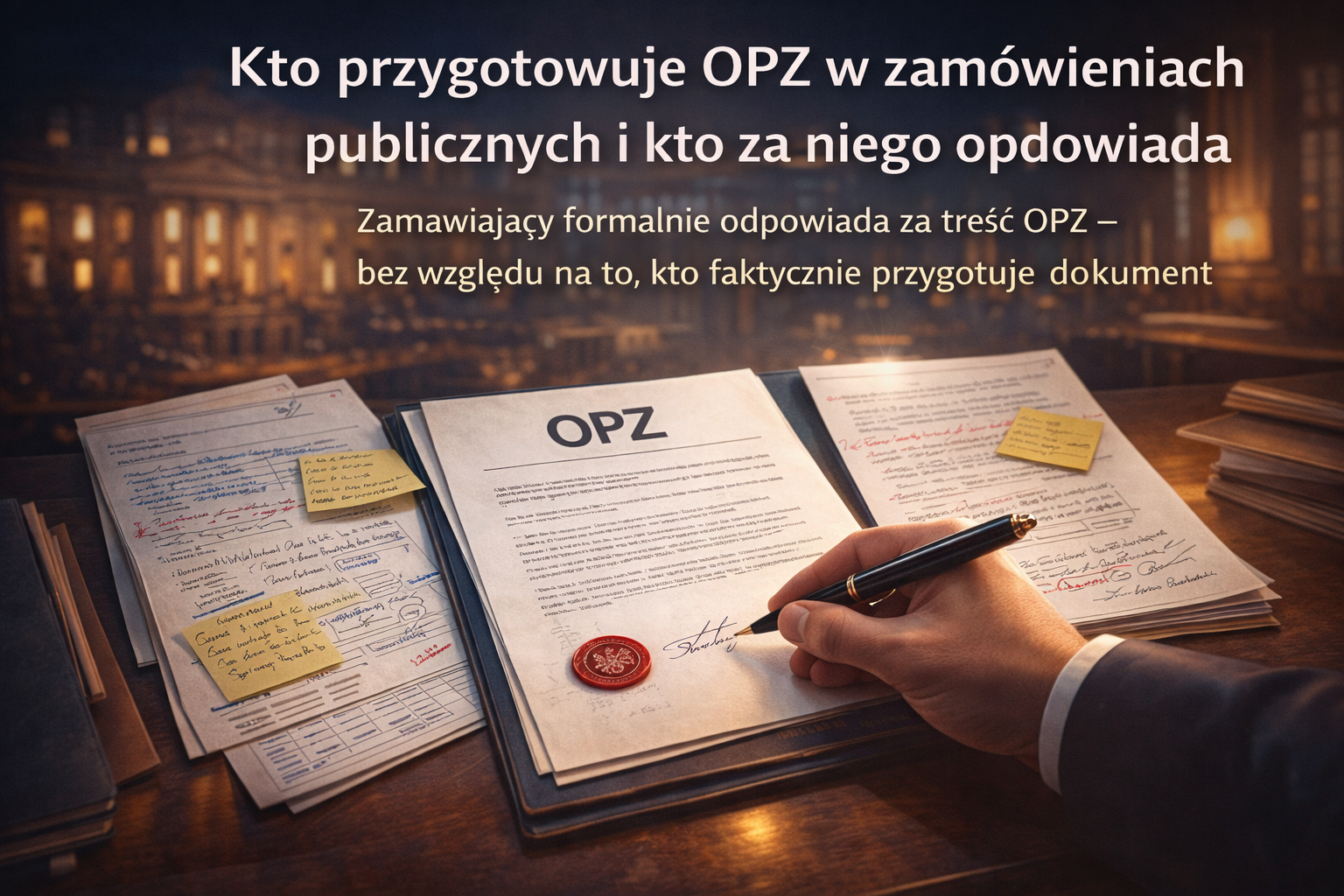 Kto przygotowuje OPZ w zamówieniach publicznych i kto ponosi odpowiedzialność za jego treść