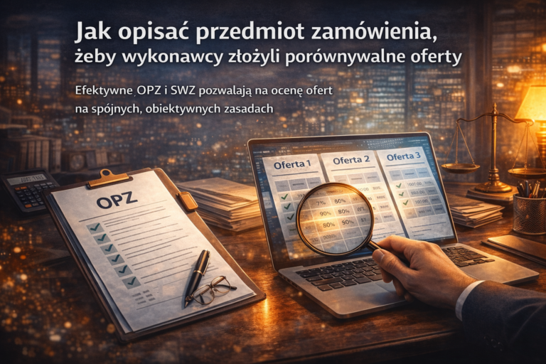 Dokumentacja OPZ i porównanie ofert w postępowaniu o zamówienie publiczne
